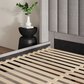 Blackwell bed sturdy construction highlighting the slatted center support - Mattress King