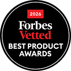 Forbes Vetted Best Product Awards logo for the year 2026