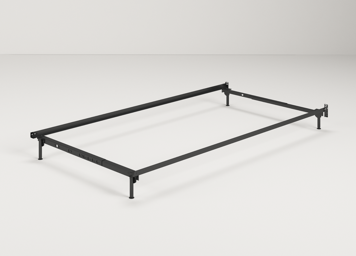 Twin/Full Metal Bed Frame in Studio Setting | Mattress King