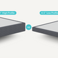 9 Inch Wood Foundation(boxspring alternative) comparing to the 4.5 inch profile foundation - Mattress King