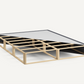 4.5" Wood Foundation(boxspring alternative) showing the 8 slat wood truss construction - Mattress King